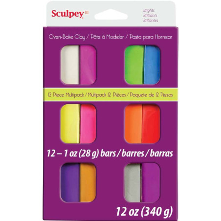 MULTIPACK 12 BRIGHTS SCULPEY