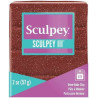 Sculpey III garnet glitter