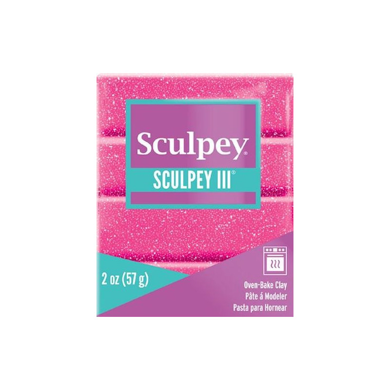 Sculpey III pink glitter