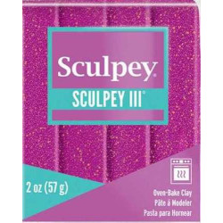 Sculpey III violet glitter