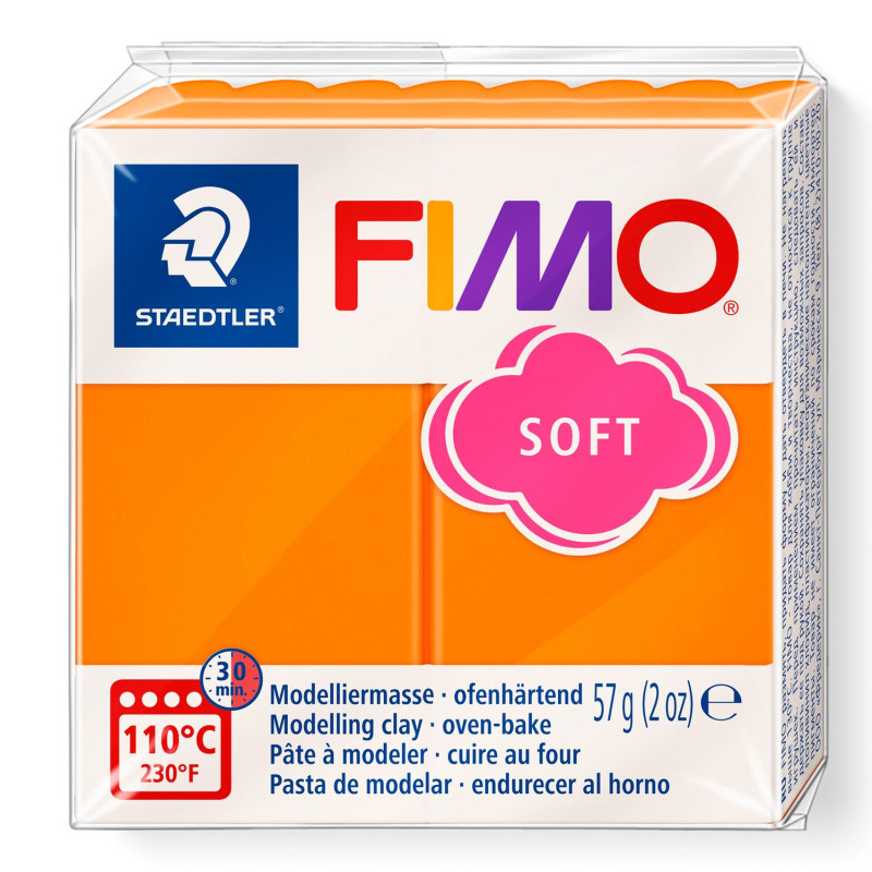 Fimo Soft Arancio Mandarino 8020 | Pasta Modellabile 57gr | BestClay