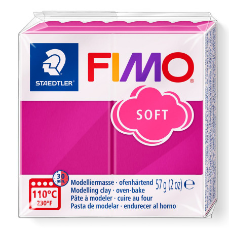 Fimo soft Rosa Lampone 22