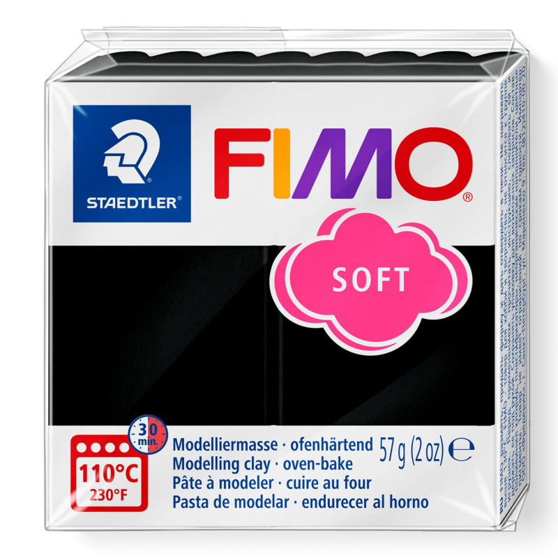 Fimo Soft Nero 8020-9 | Argilla Polimerica 57gr | BestClay