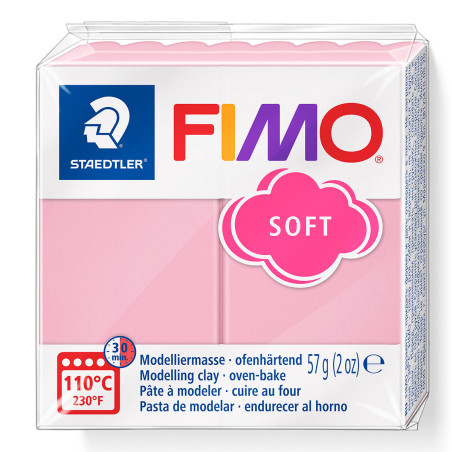 Fimo soft T21 Rosa Bimba