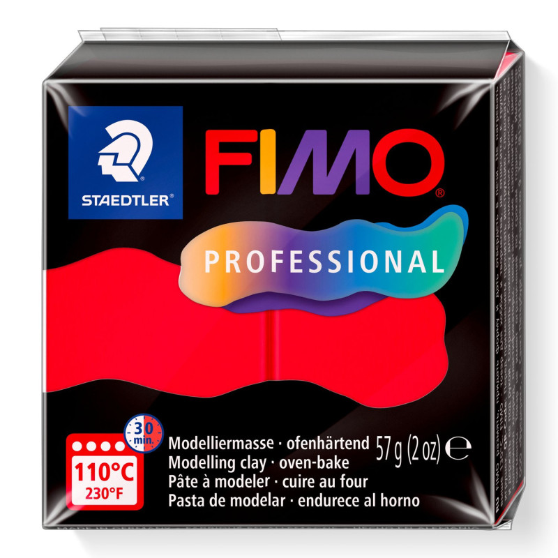 FIMO PROF. 57 gr. 200 ROSSO PURO